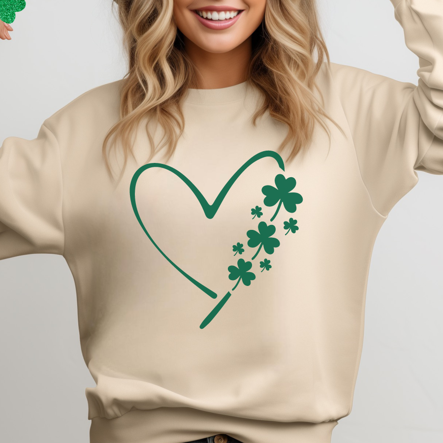 St. Pattys Heart Crewneck