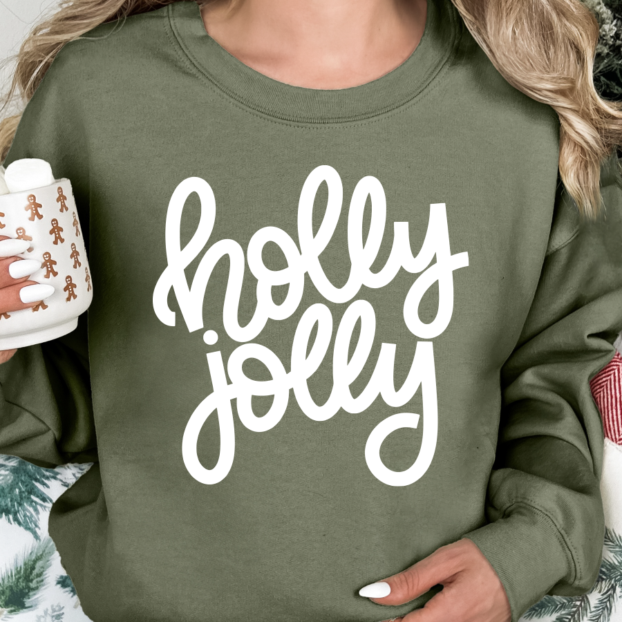 Holly Jolly (White) Sweatshirt