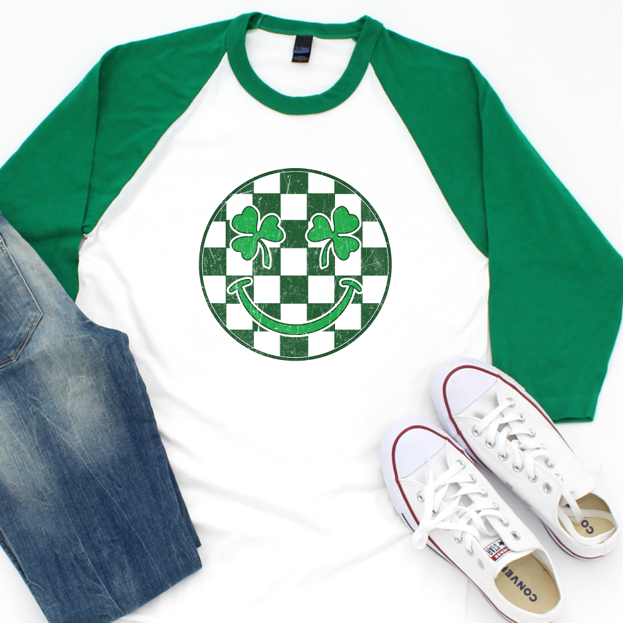 Smiley St. Patrick's 3/4 Sleeve