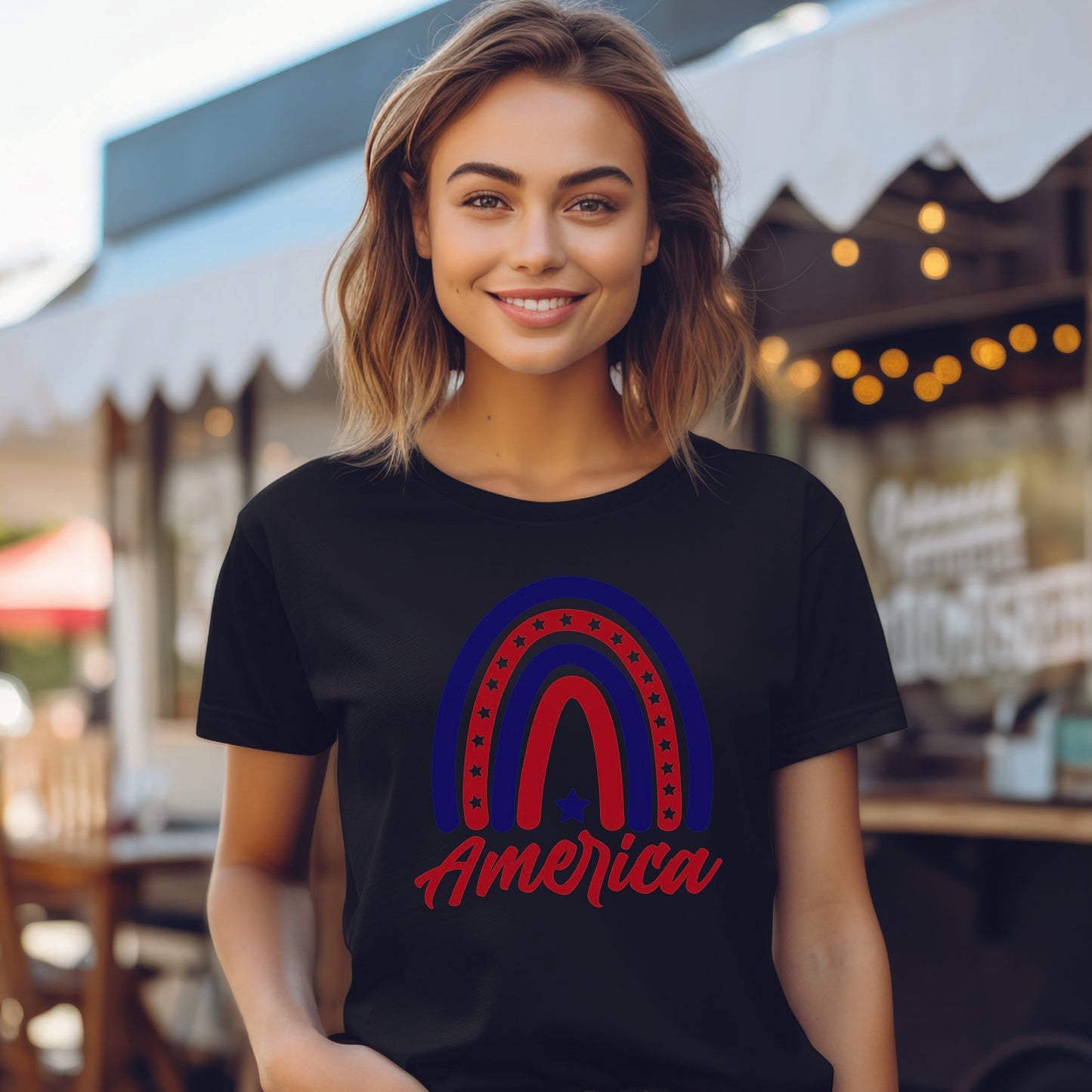 America Rainbow T-Shirt