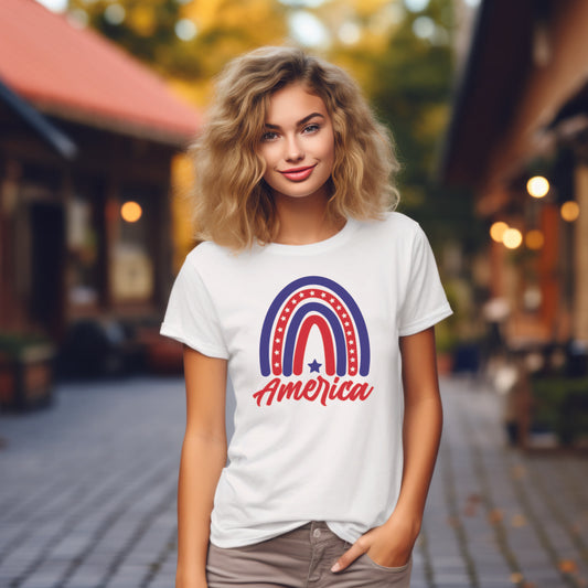America Rainbow T-Shirt