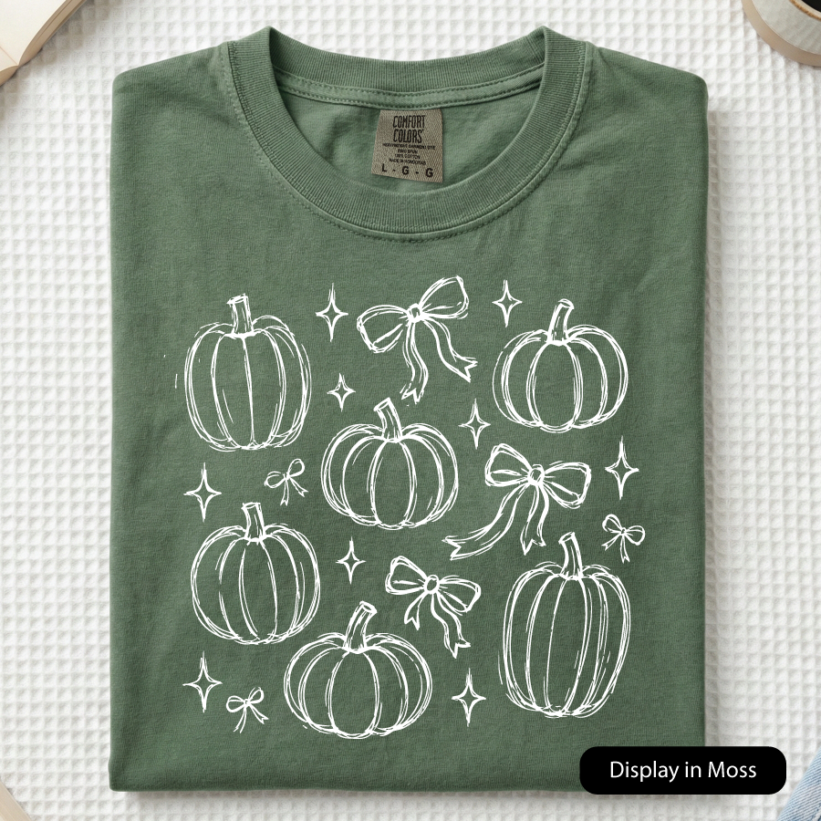 Bows and Pumpkins (Comfort Colors)
