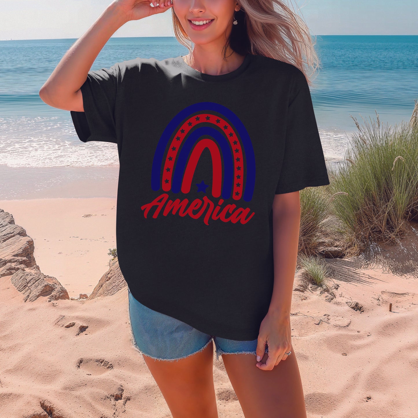 America Rainbow T-Shirt