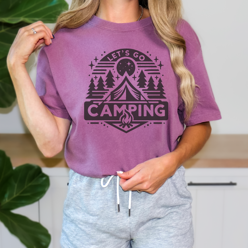 Let's Go Camping T Shirt