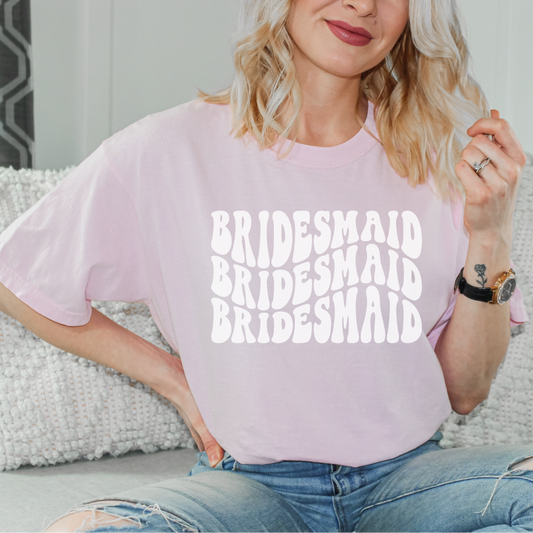 Wavy Bridesmaid T Shirt