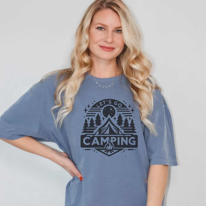 Let's Go Camping T Shirt