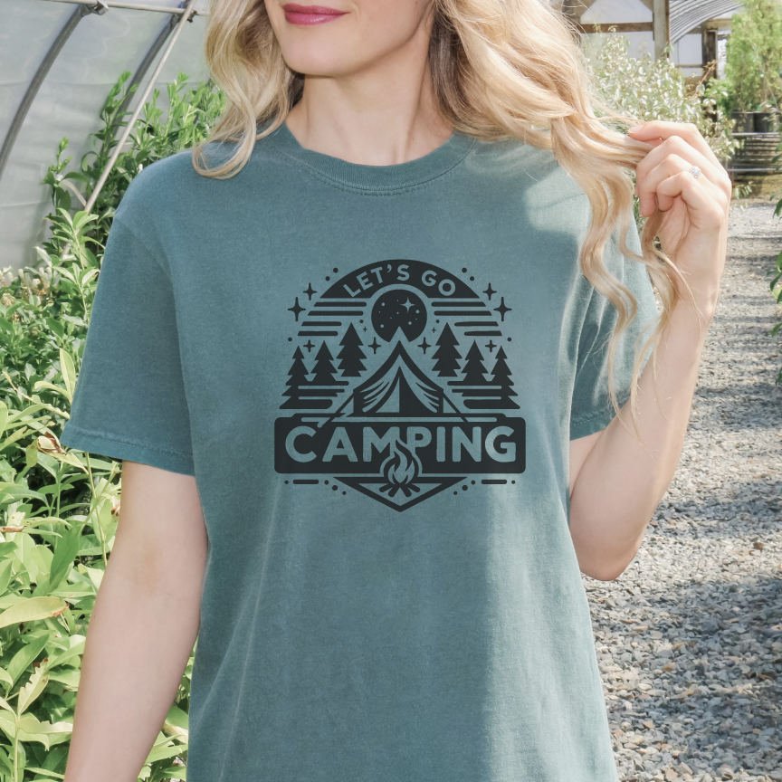 Let's Go Camping T Shirt