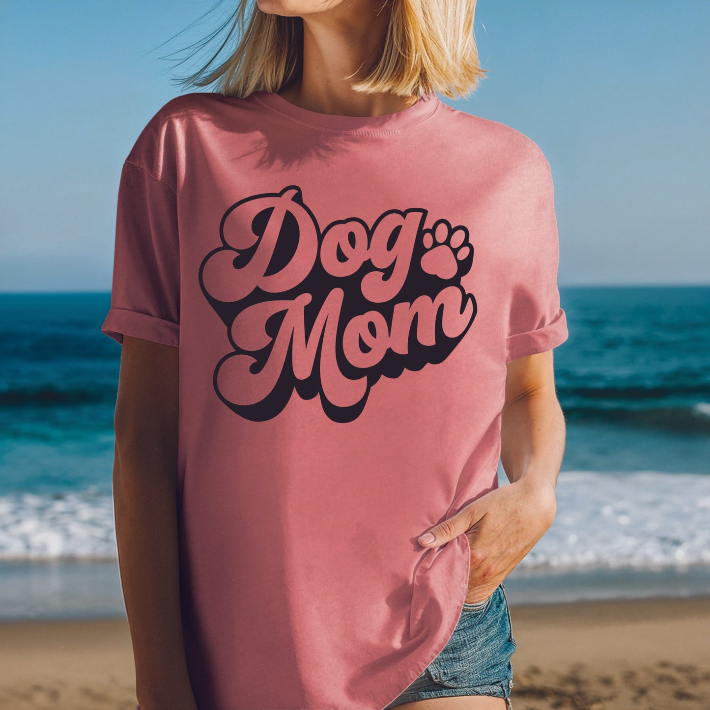 "Dog Mom" T Shirt