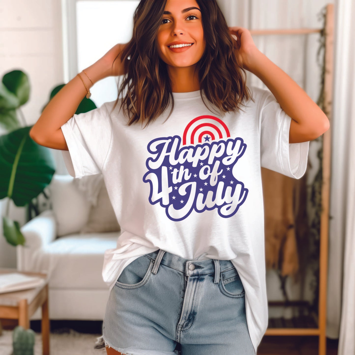 "Happy 4th of July" T Shirt