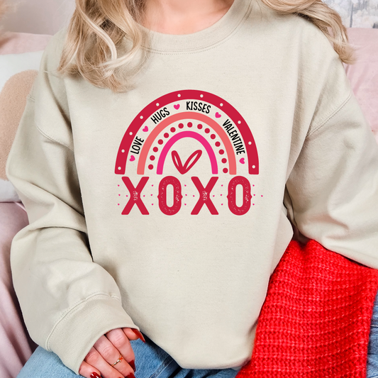 XOXO Rainbow Crewneck