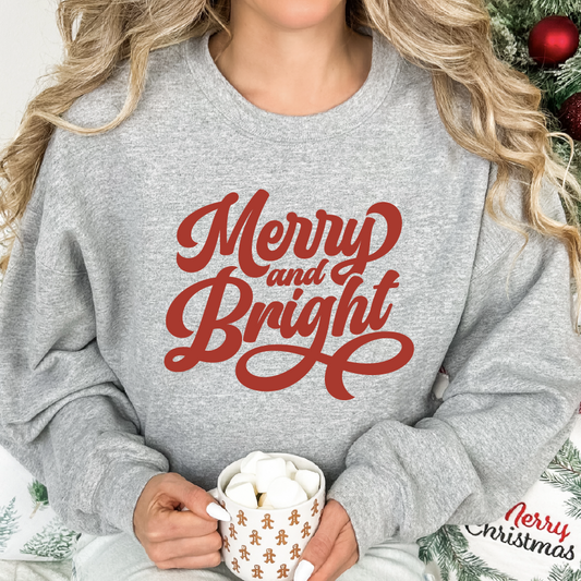 Merry & Bright (Red) Sweatshirt