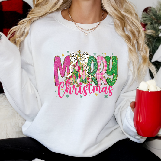 Colorful Merry Christmas Crewneck