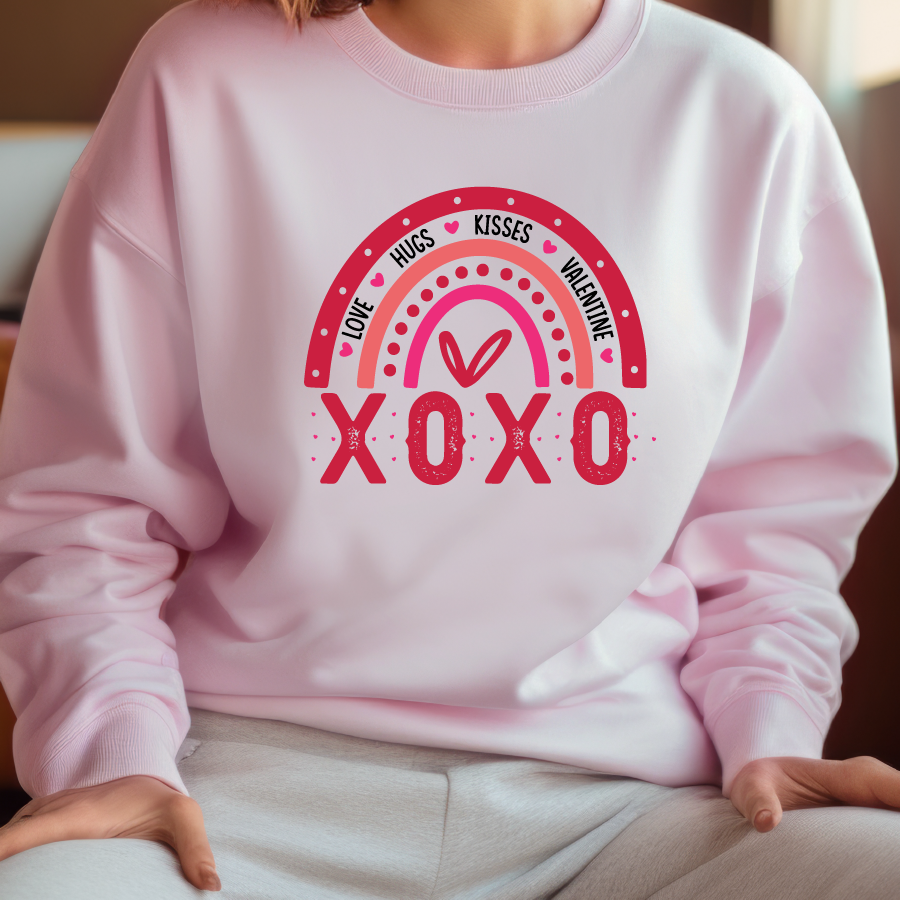 XOXO Rainbow Crewneck