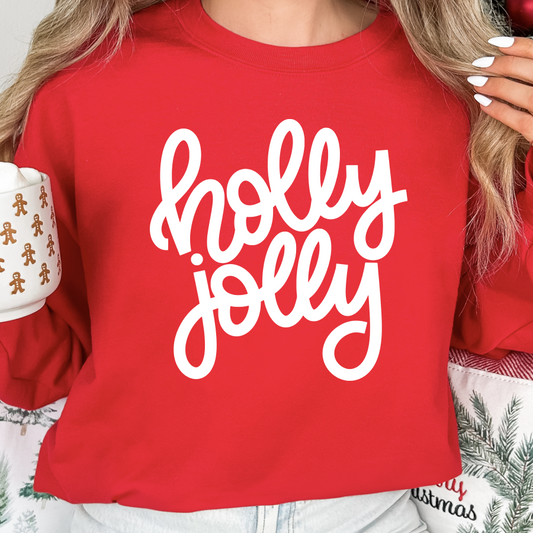 Holly Jolly (White) Sweatshirt