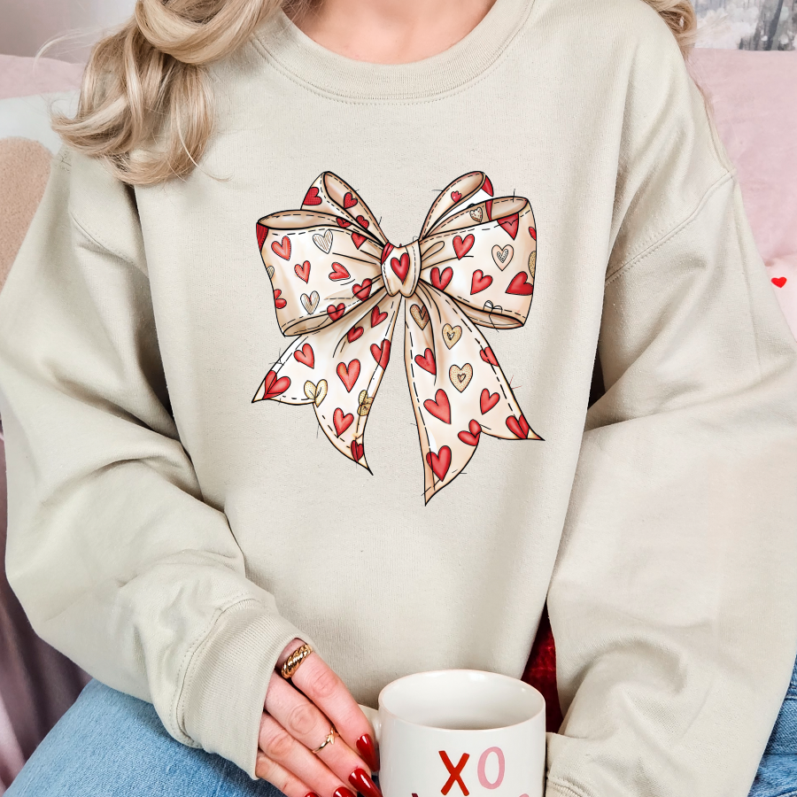 Valentine Bow Crewneck