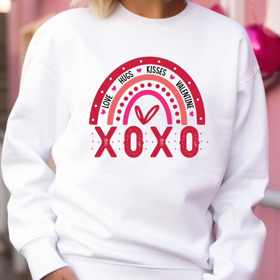 XOXO Rainbow Crewneck