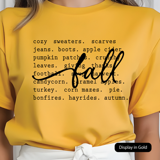 Fall Typography