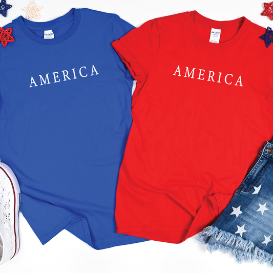 AMERICA Short Sleeve T Shirt