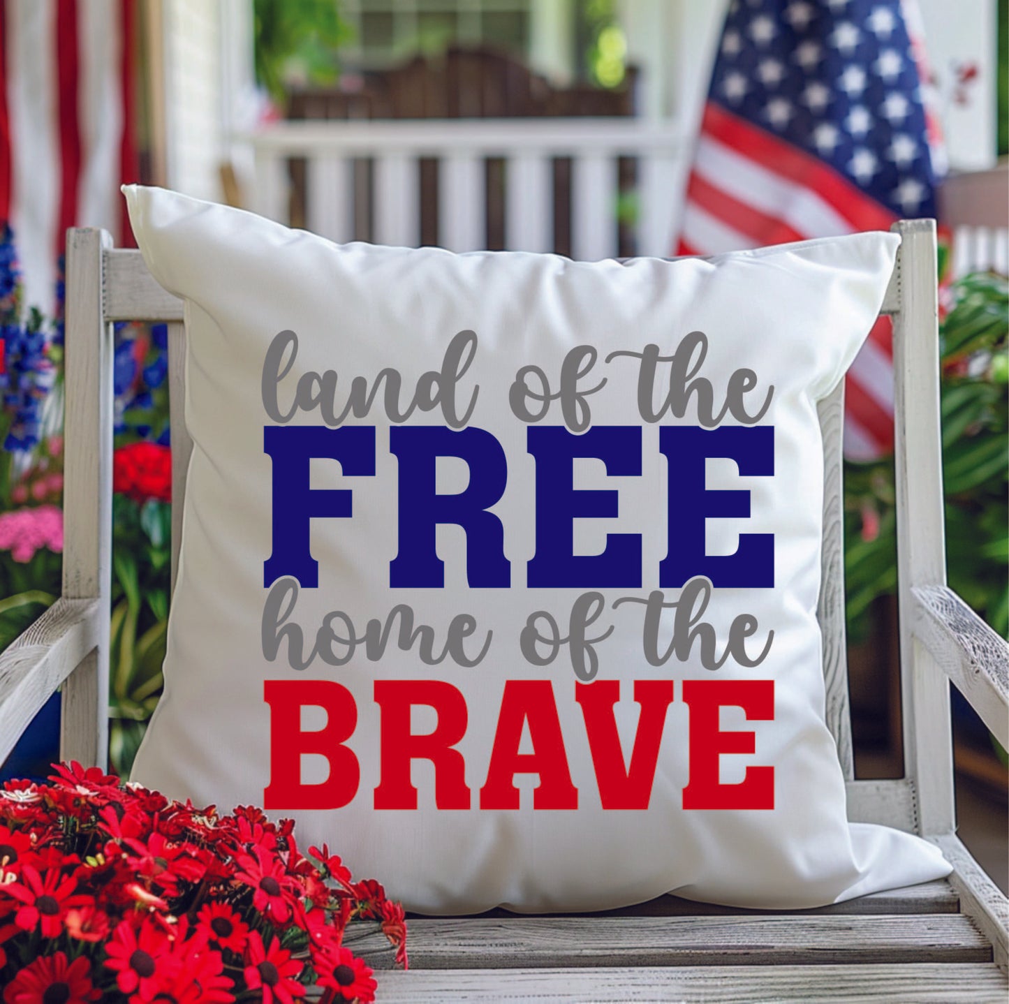 Land of the Free, Home of the Brave Pillow Case