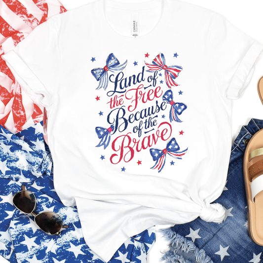 Land of the Free Short Sleeve T Shirt