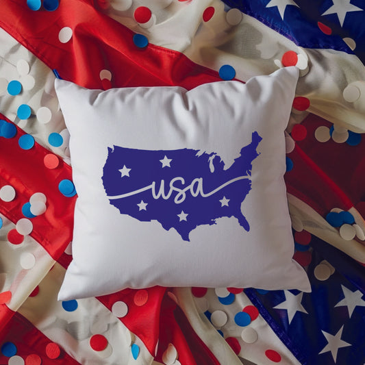 USA Cutout Pillow Case