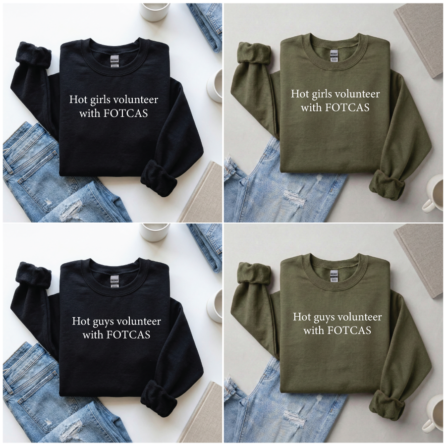 Volunteer with FOTCAS (Crewneck Sweatshirt)