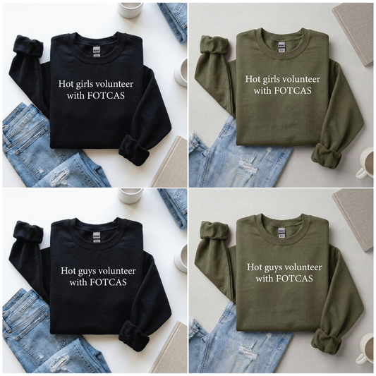 Volunteer with FOTCAS (Crewneck Sweatshirt)